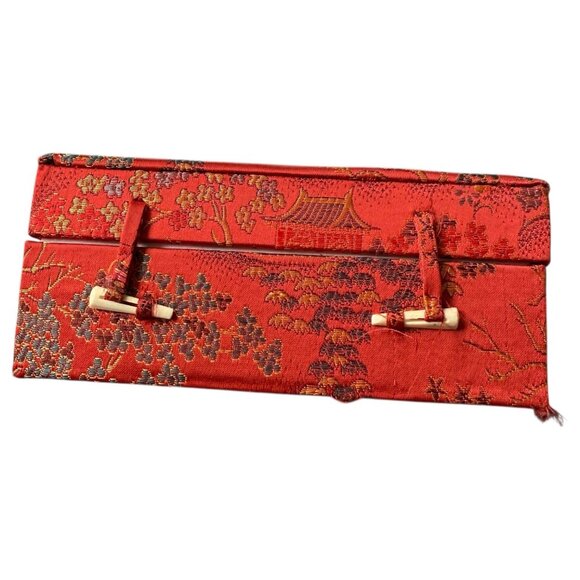 Shiloushan Baoding Balls 4 Piece Marble Stone Chinese Health Embroidered Red Box - Picture 10 of 11